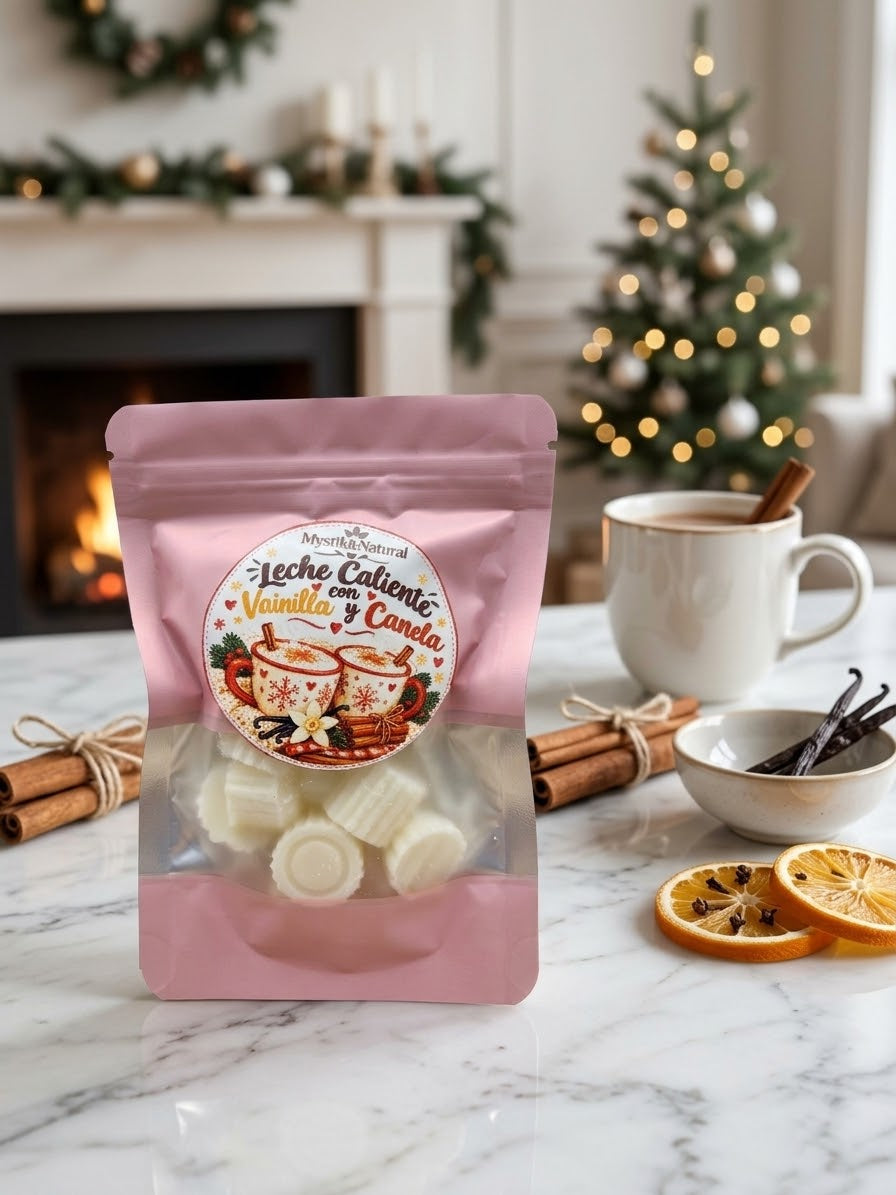 Cera aromática Leche caliente con vainilla y canela