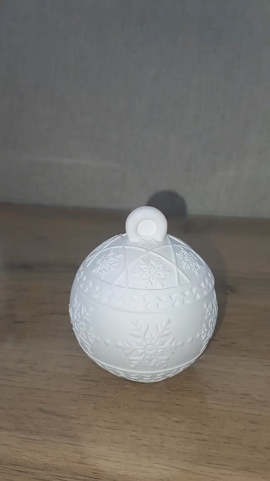 Vela bola de navidad