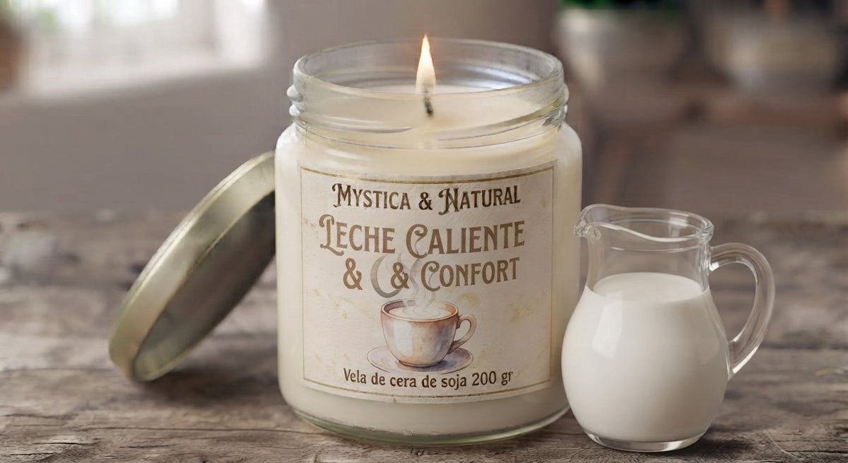 Vela leche caliente